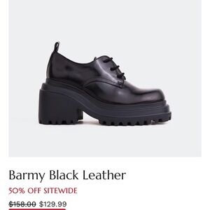 LIntervalle platform Leather Shoes